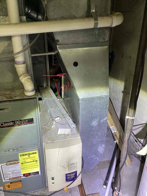 Conducted comprehensive assessment of existing HVAC system including Classic 90 Plus furnace and air conditioning unit. Current furnace operational but air conditioner requires costly repairs due to obsolete R-22 refrigerant. Documented existing equipment configuration, ductwork layout, electrical panel capacity, and installation conditions in basement mechanical room. Provided estimate options for full system replacement of both furnace and AC unit, as well as AC-only replacement alternative with financing options presented to customer for consideration.