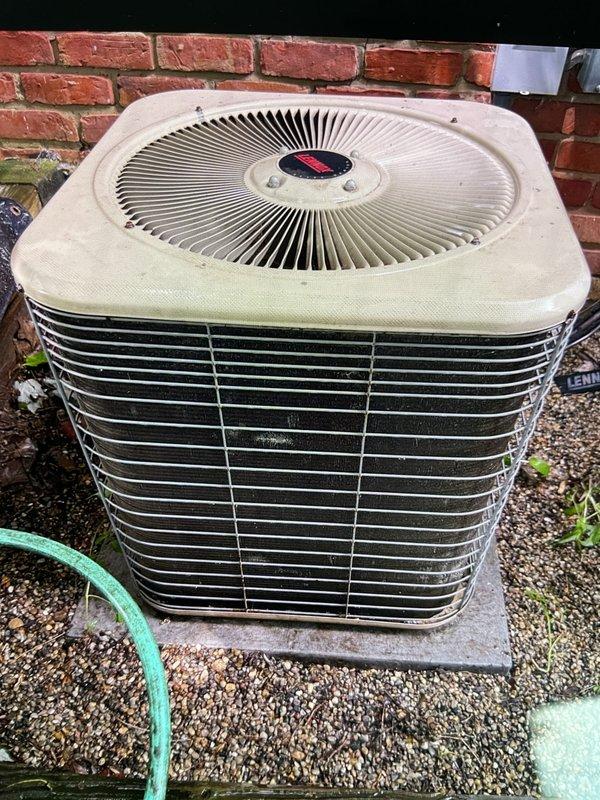 Completed comprehensive Gold AC Inspection on a 30-year-old outdoor condensing unit. Performed standard maintenance procedures including system evaluation, component inspection, and operational testing. Inspection camera revealed significant internal corrosion and mineral buildup within system components, indicating advanced age-related deterioration that may require monitoring for future service needs.