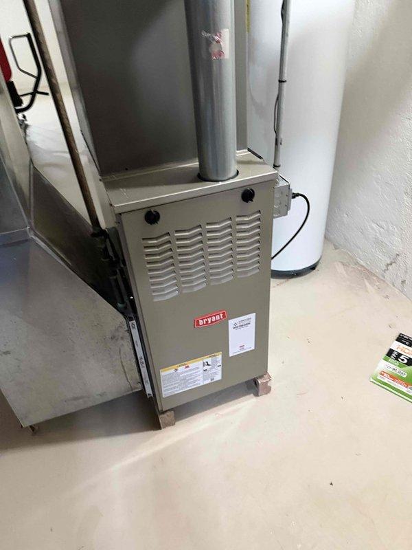 Responded to water leak call for 1-year-old AC system. Upon inspection, identified failed condensate pump as source of leak. System was still operational and cooling properly, but condensate was not draining correctly from the evaporator coil. Replaced defective condensate pump with new unit, reconnected drain lines, and verified proper operation. Tested system through full cooling cycle to confirm condensate removal and no further leakage. All components functioning within normal parameters.