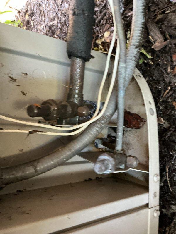 Completed comprehensive Gold AC Inspection on an 18-year-old outdoor air conditioning system. Performed routine maintenance procedures including inspection of condenser unit components, fan assembly, refrigerant lines, and electrical connections. All components were evaluated for proper operation, with the unit showing normal wear consistent with its age and outdoor exposure. System is functioning within acceptable parameters.