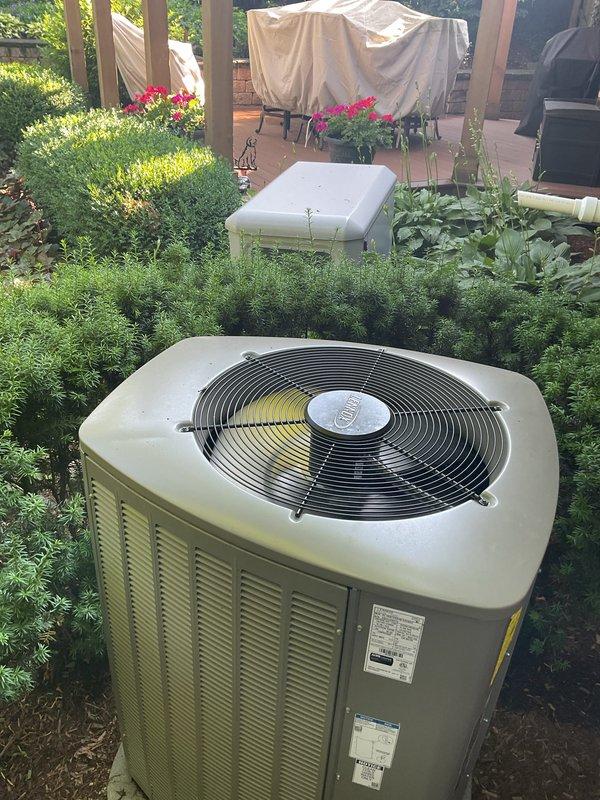 Completed comprehensive Gold AC inspection on 2-year-old residential cooling system with furnace coil located in crawlspace. Performed thorough evaluation of outdoor condenser unit, verifying proper operation of fan assembly, checking refrigerant lines, and inspecting electrical connections. Examined indoor coil assembly and ductwork connections in crawlspace, confirming proper installation of flexible duct runs and copper refrigerant lines with appropriate securing methods. All system components found operating within normal parameters with no deficiencies noted.