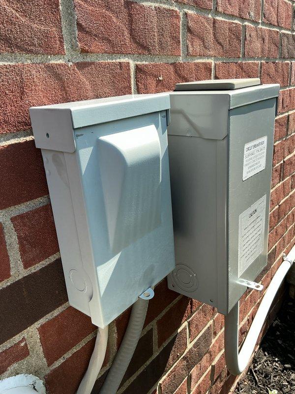 Completed comprehensive tune-up and inspection on 2013 outdoor air conditioning condenser unit. Performed multi-point system evaluation including electrical disconnect box inspection, condenser coil assessment, fan motor operation check, and refrigerant system analysis. Additionally inspected and evaluated humidifier, thermostat functionality, and hot water tank as part of complete HVAC system assessment. Unit found in good operating condition with all components functioning properly and no immediate service needs identified.