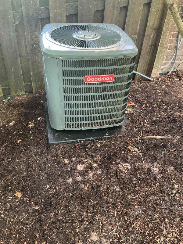 Completed Gold AC Inspection on three-year-old Goodman air conditioning system at residential property with three total units. Performed comprehensive maintenance inspection on outdoor condenser unit located in backyard and air handler/coil components situated in garage and attic locations. System confirmed operational at time of service with all equipment functioning properly.