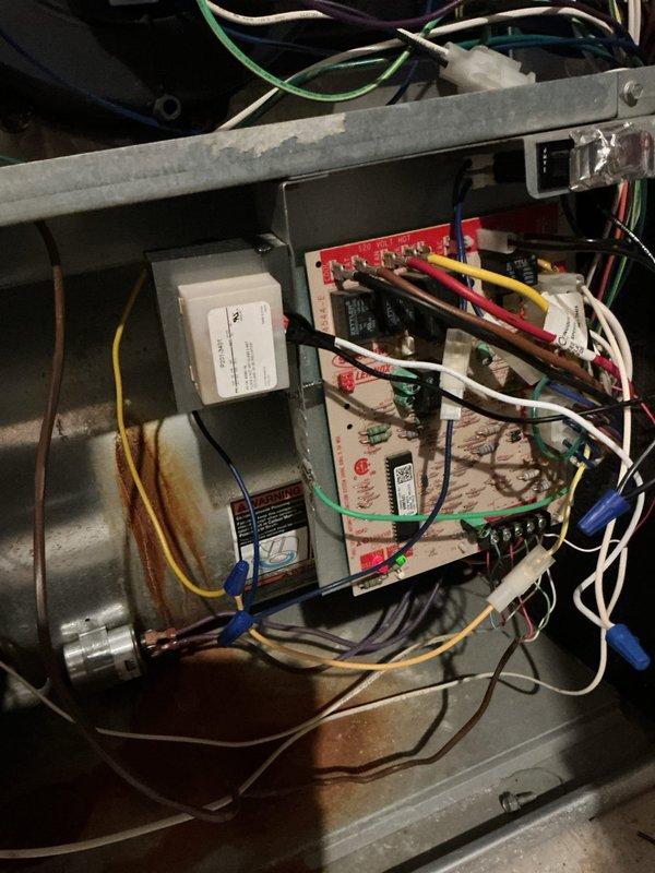 Returned to complete callback service on 18-year-old AC unit that remained non-operational after previous visit. Installed replacement PEK (Power Extender Kit) that was shipped to customer, restoring proper communication between the customer-provided thermostat and HVAC control board. Verified thermostat functionality, confirmed system operation, and tested cooling cycle to ensure complete resolution of the original no-cooling complaint.