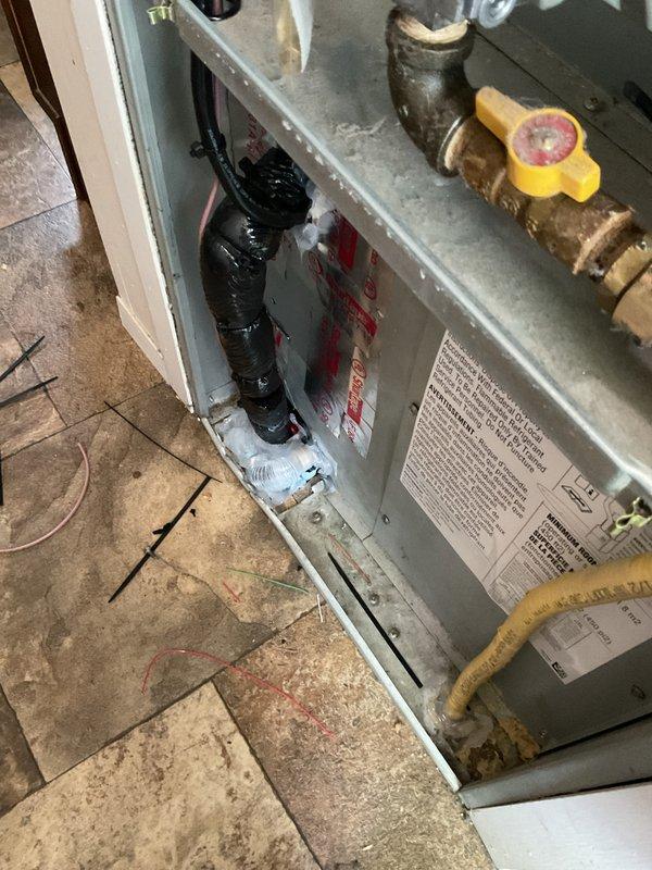 Successfully completed installation of a 2-ton air conditioning system with evaporator coil for a mobile home application. The outdoor condenser unit was positioned on a concrete pad with proper mounting and vibration isolation, while the indoor coil was integrated with the existing furnace system. All refrigerant lines were connected and secured, electrical connections were completed, and the system was tested for proper operation. Required permits were obtained prior to installation, and all work was performed in accordance with manufacturer specifications and local building codes.