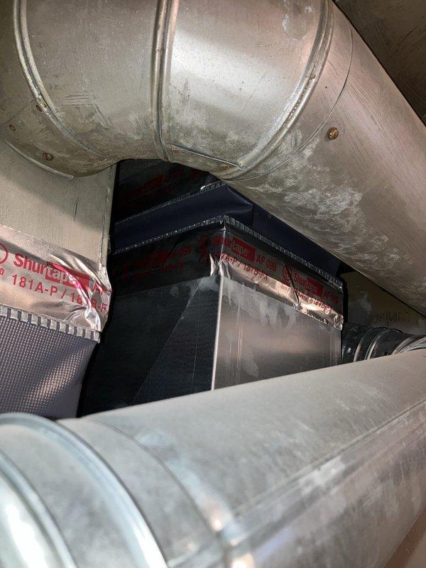 Provided comprehensive estimate for complete air conditioning system replacement after unit was previously stolen and removed from property. Assessed existing ductwork and natural gas furnace infrastructure in attic and mechanical spaces to determine compatibility with new AC installation. Evaluated backyard installation location and discussed equipment protection options to prevent future theft. Documented current system configuration including air handler, ductwork connections, and existing HVAC components to develop appropriate replacement specifications.