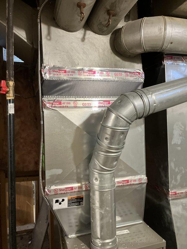 Provided comprehensive estimate for complete air conditioning system replacement after unit was previously stolen and removed from property. Assessed existing ductwork and natural gas furnace infrastructure in attic and mechanical spaces to determine compatibility with new AC installation. Evaluated backyard installation location and discussed equipment protection options to prevent future theft. Documented current system configuration including air handler, ductwork connections, and existing HVAC components to develop appropriate replacement specifications.