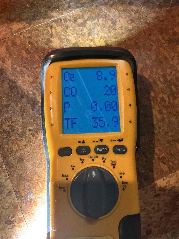 Completed comprehensive Gold AC Inspection on 8-year-old residential HVAC system consisting of furnace and air conditioning unit with air handler located in basement. Performed combustion analysis and system diagnostics using calibrated testing equipment, measuring oxygen levels, carbon monoxide output, pressure differentials, and temperature readings to verify safe and efficient operation. Both heating and cooling systems confirmed operational and functioning within normal parameters at time of inspection.