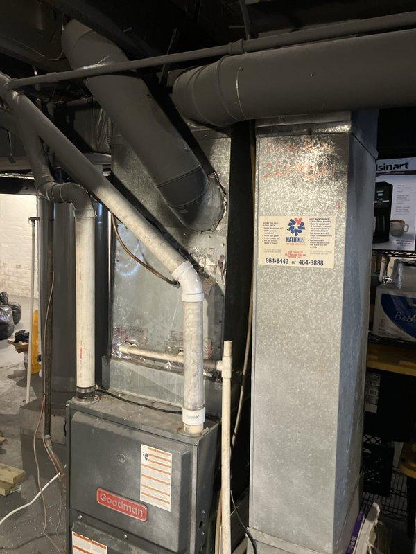 Completed full HVAC system estimate for 2012 air conditioning unit located in basement that was blowing warm air. Assessed existing Goodman furnace, air handler, and associated ductwork, PVC venting, and condensate drainage systems for full system replacement with air conditioning unit relocation.