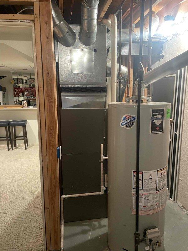 Completed after-hours diagnostic evaluation and provided comprehensive HVAC system replacement estimate for residential basement installation. Assessed existing furnace and ductwork configuration, documented current equipment condition through detailed photography, and prepared replacement options for customer consideration.
