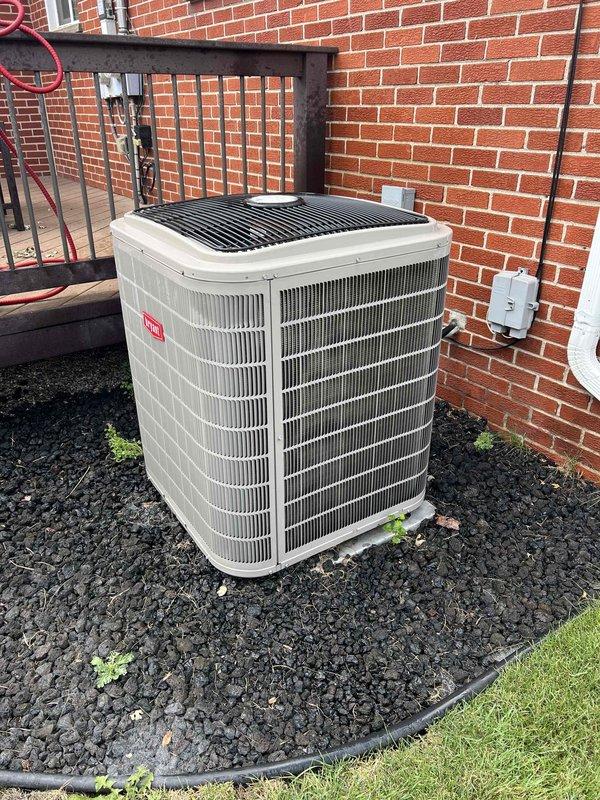 Completed comprehensive Gold AC inspection and tune-up on residential outdoor condensing unit located in backyard. Performed full system diagnostics using digital multimeter to verify electrical components, measured voltage and amperage draws, inspected condenser coils and cabinet condition, checked refrigerant levels, and tested overall system operation. Unit showed no abnormalities and is operating within manufacturer specifications for the upcoming cooling season.