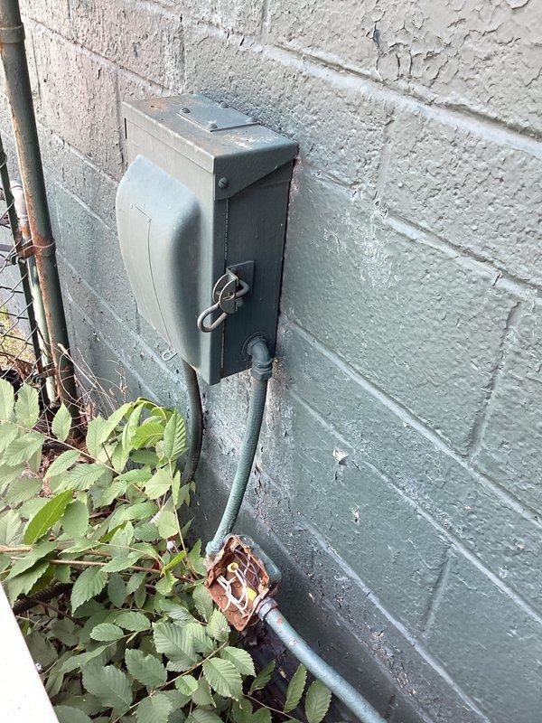 Provided estimate for complete air conditioning system replacement for non-operational unit over 10 years old located in basement. Assessed existing equipment, electrical disconnect, and natural gas furnace compatibility for new AC installation.