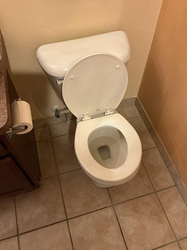 Provided quote for installation of customer-supplied toilet and showerhead. Assessed existing bathroom layout and plumbing connections to determine installation requirements. Verified water supply line and shut-off valve accessibility for fixture replacement.