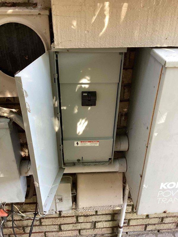 Responded to service call for Kohler standby generator experiencing inadequate power output. Performed diagnostic evaluation of the generator system, including inspection of the exterior-mounted transfer switch, electrical panel connections, and associated components. Upon assessment of the unit's condition and performance issues, provided comprehensive estimate for complete generator replacement due to system failure preventing proper power delivery to the residence.