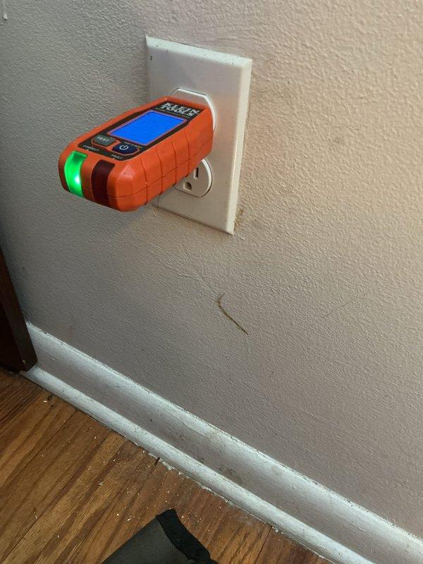 Responded to service call for sparking electrical outlet. Upon arrival, performed comprehensive electrical testing of the affected receptacle using digital diagnostic equipment to measure voltage, polarity, and ground continuity. Testing revealed the outlet was functioning within normal parameters with proper grounding and no electrical faults detected at time of inspection. Verified secure wire connections and confirmed receptacle was safely operational. Advised homeowner to monitor outlet for any future sparking incidents, as intermittent arcing can indicate loose internal connections or deteriorating contact points that may require outlet replacement if symptoms recur.