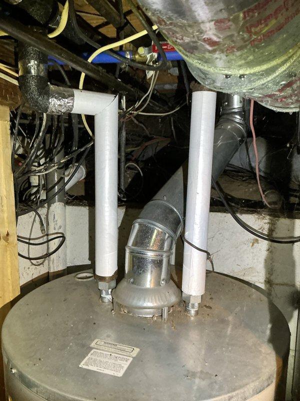 Responded to airflow concerns in 15-year-old basement ductwork system. Performed comprehensive visual inspection of flexible and rigid ductwork routing, connections, and condition throughout the basement mechanical room. System confirmed operational for both heating and cooling functions. Documented existing duct configuration and infrastructure layout with photographs for service records.