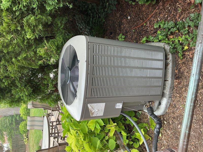 Completed comprehensive Gold AC inspection on 3-year-old residential air conditioning system with air handler located in basement. Performed visual inspection of indoor air handler unit, ductwork, and outdoor condensing unit, confirming all components are operational and properly installed. Verified adequate airflow through supply and return vents, inspected flexible ductwork for proper support and insulation integrity, checked condensate drainage system functionality, and examined outdoor unit for proper clearance from landscaping and debris. System operating within normal parameters with no immediate service needs identified.