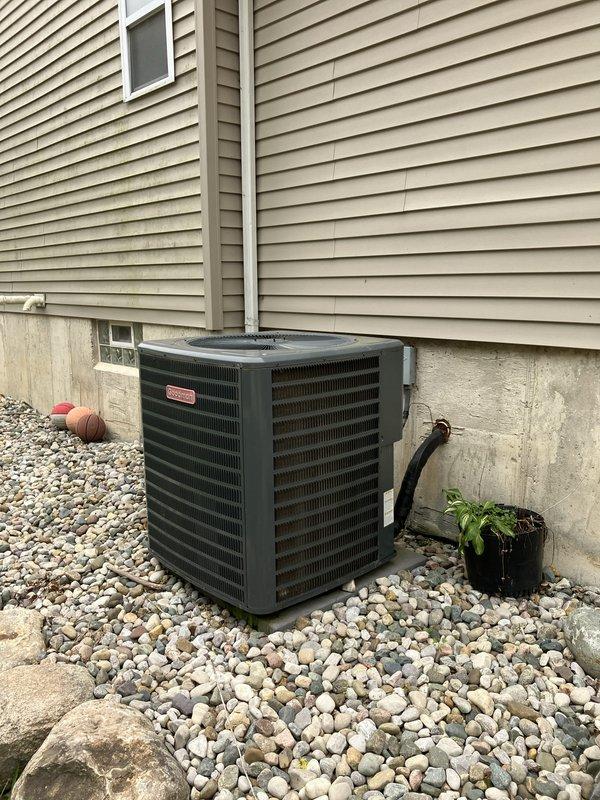 Conducted comprehensive site assessment for new whole home generator installation at residential property. Evaluated existing natural gas meter assembly and connection points on foundation, documented electrical service access via conduit routing near HVAC equipment, and confirmed adequate clearances and foundation support for generator placement. Photographed gas supply infrastructure and electrical pathways to develop installation specifications and equipment requirements for permanent standby generator system.