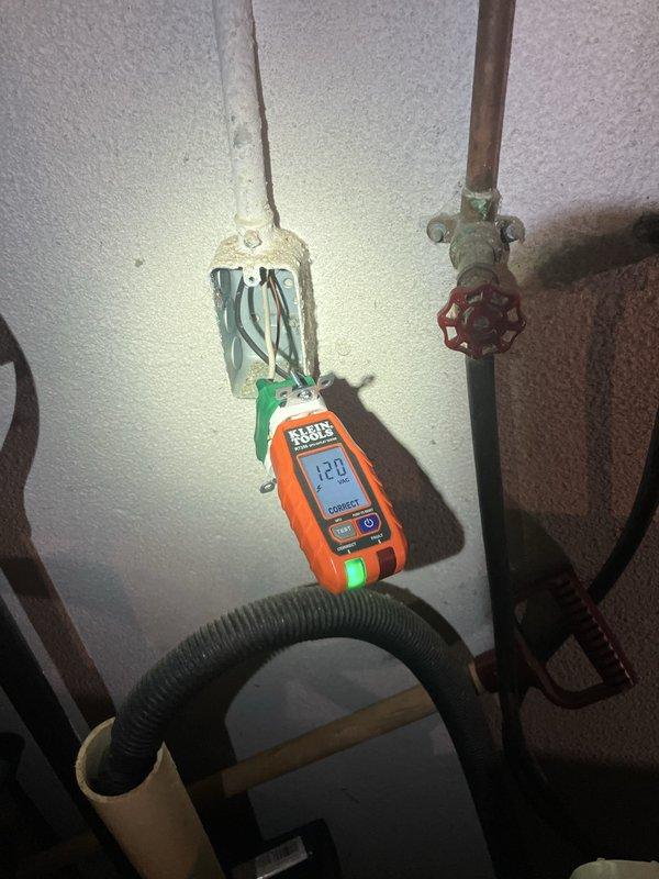 Responded to service call for buzzing LED light fixture. Upon inspection, tested voltage at the fixture junction box and confirmed proper 121V supply. Investigated electrical panel and circuit connections to identify potential causes of audible buzzing, including loose connections, incompatible dimmer switches, or improper grounding. Verified circuit breaker integrity and examined wiring connections throughout the affected circuit to ensure proper installation and eliminate electrical interference causing the buzzing sound in the LED bulb.