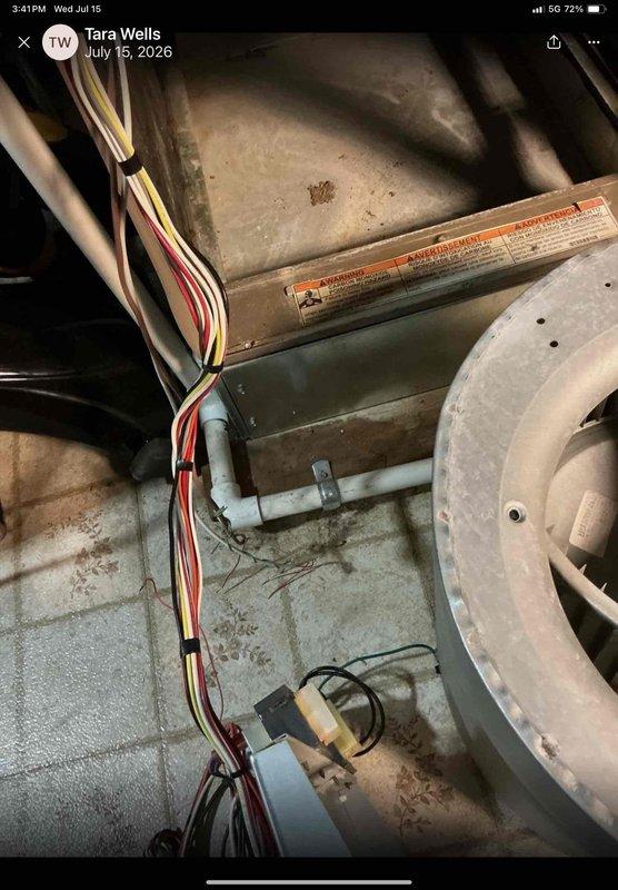 Responded to no cooling call on 4-year-old air conditioning system. Upon arrival, confirmed blower motor failure in air handler unit located in basement. Inspected blower assembly and found motor had overheated and sustained damage, preventing operation. Removed failed blower motor and replaced with new OEM equivalent unit. Verified proper electrical connections to control board and tested motor operation across all speed settings. Restored power to system and confirmed blower motor functioned correctly with proper airflow through supply plenum. Cycled air conditioning system through complete cooling cycle to verify proper operation of both indoor and outdoor units.