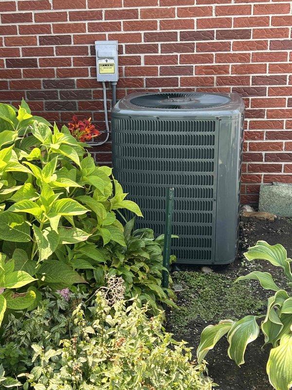 Completed comprehensive Gold AC inspection and tune-up on Bryant air conditioning system. Performed yearly maintenance cleaning of outdoor condenser unit, inspected electrical connections and control wiring, verified proper system operation, and confirmed unit is functioning correctly. All components tested and system operating within normal parameters.