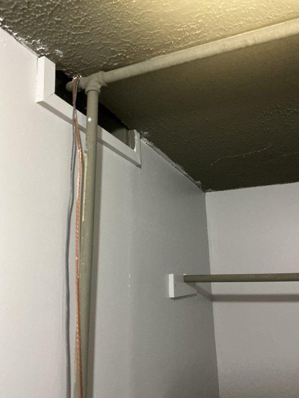 Completed Solomon water meter repair in utility closet area. Customer coordinated with city for water shut-off prior to service. Repaired meter assembly including associated piping connections and verified proper operation of sump pump system in adjacent basement area upon restoration of water service.
