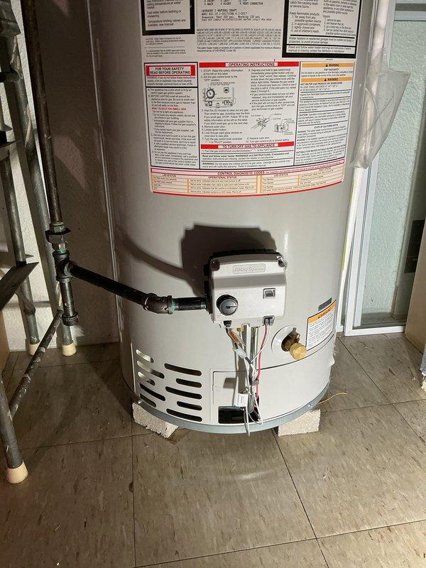 Responded to service call for water heater not producing hot water. Upon arrival, inspected tanked water heater installation and control assembly. Diagnosed pilot light and gas valve operation, checked thermostat settings, and verified proper venting and combustion air supply. Restored hot water production by addressing ignition system malfunction and confirming unit returned to normal operating parameters.