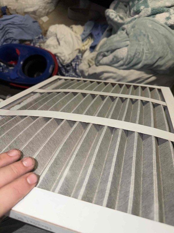 Responded to service call for thermostat displaying inaccurate temperature readings in living room area. Upon arrival, performed comprehensive system diagnostic to identify root cause of temperature discrepancy. Inspection revealed severely clogged air filter with heavy dust and debris accumulation, restricting airflow and causing system to operate inefficiently. Removed and replaced dirty air filter with new unit to restore proper airflow.

Conducted thorough examination of evaporator coil fins, which showed significant dust buildup on metal surfaces. Cleaned coil fins to improve heat transfer efficiency and system performance. Verified thermostat calibration and functionality after addressing airflow restrictions. System airflow restored to normal operation, with thermostat now receiving accurate temperature feedback from properly functioning HVAC components. Confirmed adequate cooling output and proper system cycling. Homeowner advised on importance of regular filter maintenance to 