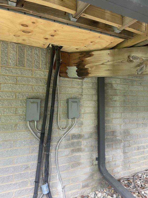 Responded to service call for inadequate cooling with unit running continuously and unable to reach setpoint temperature. Evaluated two outdoor condenser units located at rear of residence—one approximately 7 years old and one approximately 15 years old—both mounted on concrete pads against exterior brick wall. Performed comprehensive system assessment and provided replacement estimate for aging equipment that is unable to maintain desired indoor temperatures. Discussed maintenance program options to extend equipment longevity and optimize system performance.