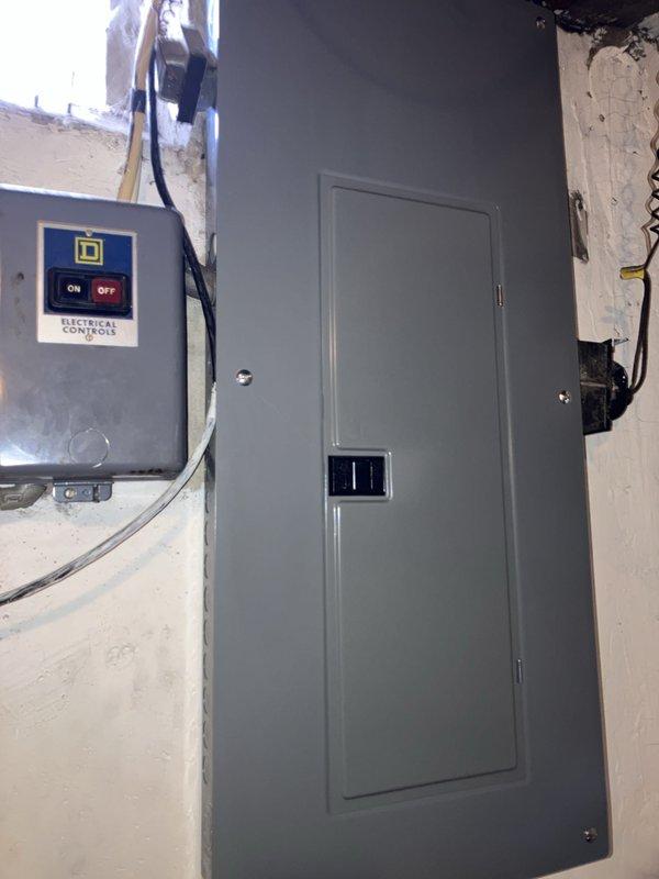 Completed electrical estimate for new whole home generator installation at manufactured home. Assessed existing natural gas meter location on exterior brick wall and evaluated current electrical panel capacity and available space in utility room for generator transfer switch integration. Documented gas supply routing and electrical service configuration to determine optimal generator placement and connection requirements.