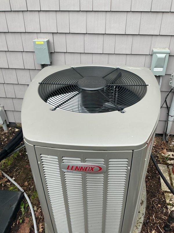 Completed comprehensive Gold AC inspection on residential property equipped with two central air conditioning systems and two mini-split units, all installed in 2022. Performed thorough evaluation of outdoor condenser units, including visual inspection of Lennox equipment cabinets, cooling coils, refrigerant line connections, electrical disconnects, and mounting hardware. Verified proper operation of all systems, examined condenser fan assemblies, checked refrigerant line integrity and mounting brackets, and assessed overall equipment condition. Inspected concrete pads for stability and levelness, confirmed electrical connections and junction boxes were secure, and evaluated exterior installation components including conduit routing and wall penetrations. All four HVAC systems were found to be in functional condition with normal weathering appropriate for outdoor installations. Equipment showed proper maintenance and installation standards with secure mounting hardware and utility conn