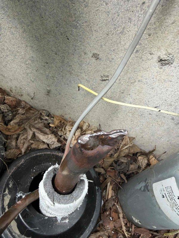 Returned to site to complete lineset repair on leaking refrigerant line. Successfully pumped down system and recovered refrigerant from affected lineset while ensuring live unit remained undisturbed per specifications. Performed nitrogen pressure test to verify leak location and system integrity. Cut in new ball valve on the compromised copper lineset section. Pulled deep vacuum to remove moisture and contaminants from repaired section. System held vacuum successfully, confirming leak repair. Restored refrigerant charge and verified proper operation without disturbing existing operational equipment.