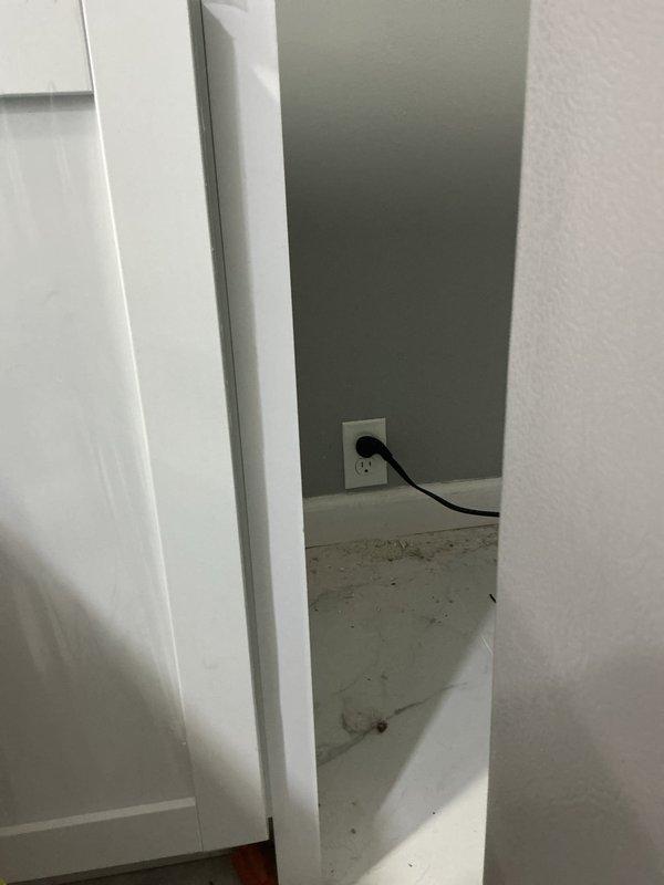 Completed an 8-hour electrical service installation involving exterior meter and service panel work on residential property. Installed new electrical conduit system, meter base, service panel, and associated junction boxes on exterior wall, coordinating with HVAC equipment placement. Interior work included running electrical circuits and installing outlets in unfinished closet space with concrete flooring.