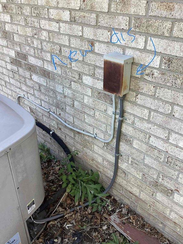 Completed comprehensive HVAC system evaluation for 20-year-old equipment including exterior condensing unit and basement-located furnace/air handler assembly. Documented existing system configuration with metallic ductwork, PVC condensate drainage, and electrical connections to provide replacement estimate for aging residential heating and cooling equipment.