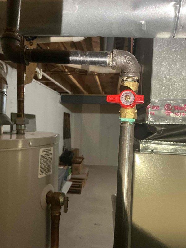 Responded to service call for forced air furnace located in basement with reported heat exchanger stress cracks and carbon monoxide concerns. Upon arrival, unit had been previously shut down by another contractor due to safety concerns. Performed thorough visual inspection of approximately 2018-vintage equipment and utilized camera inspection equipment to examine heat exchanger interior for crack verification. Camera inspection confirmed presence of stress cracks in heat exchanger, validating carbon monoxide leak potential and justifying unit shutdown for occupant safety.