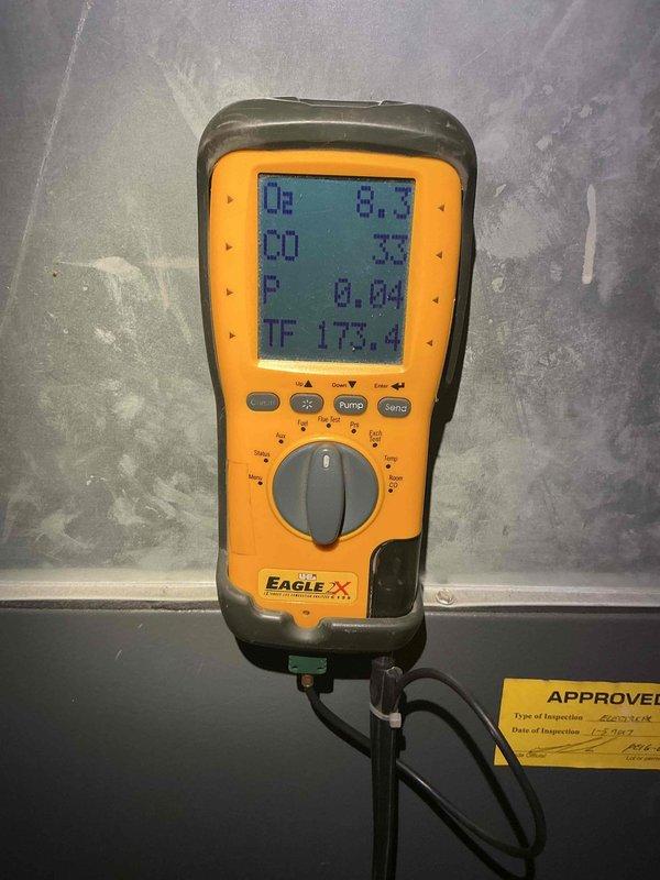 Performed comprehensive tune-up on 8-year-old furnace unit located in utility closet. Conducted full system diagnostics using digital multimeter, verifying electrical performance and temperature readings, with all measurements within normal operating parameters. Completed standard maintenance inspection with system operating properly and no issues identified.