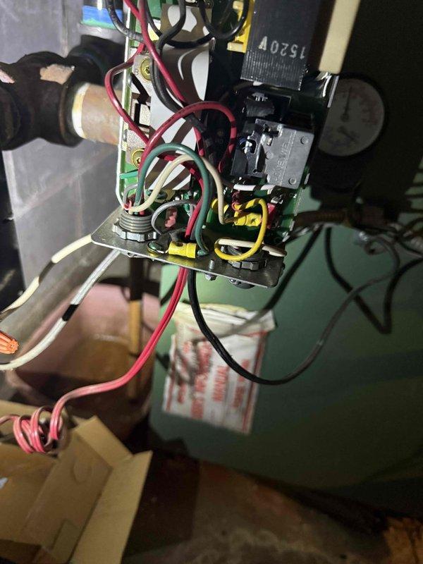 Responded to no heat call for 15-year-old furnace in basement that was continuously running and unable to shut off. Upon inspection, diagnosed faulty zone valve causing system to remain in constant heating mode. Removed defective zone valve from hydronic heating manifold assembly and replaced with new unit from inventory. Tested zone valve operation, verified proper electrical connections to control board, and confirmed system now cycles on and off correctly per thermostat demands. System restored to normal operation with proper temperature control.