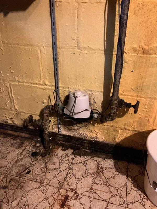 Completed water meter repairs in coordination with municipal water shut-off. Replaced deteriorated meter assembly and associated piping connections in basement utility area. Installed new copper piping with compression fittings and updated connections to existing water main infrastructure. All work performed per approved estimate specifications.