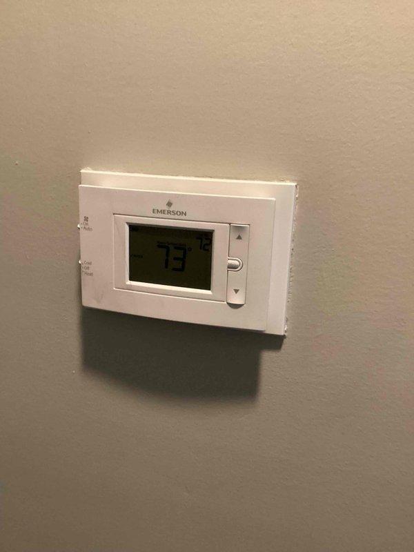Provided estimate for replacement of existing 10+ year old air conditioning system and natural gas furnace currently located in basement. Current Lennox equipment is operational but nearing end of service life. Evaluated existing ductwork, thermostat, and ventilation configuration to determine replacement specifications and equipment sizing requirements.