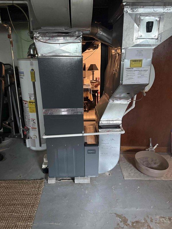 Responded to callback for 6-year-old AC system with compressor shutting off after one minute of operation following two previous service visits. Diagnosed faulty Emerson Climate Technologies control board causing premature compressor shutdown on safety lockout. Replaced defective PCB assembly, verified all wire connections, and monitored system through multiple cooling cycles to confirm compressor remained operational without interruption.