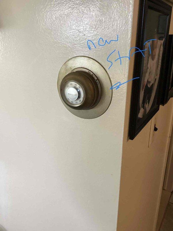 Provided comprehensive estimate for complete HVAC system replacement including air conditioning unit and gas furnace located in basement. Current equipment is non-operational and requires full replacement. Assessment included evaluation of existing ductwork, condensate drainage system, and thermostat location as indicated by markings on interior door, with recommendations for new thermostat installation to optimize system performance and efficiency.