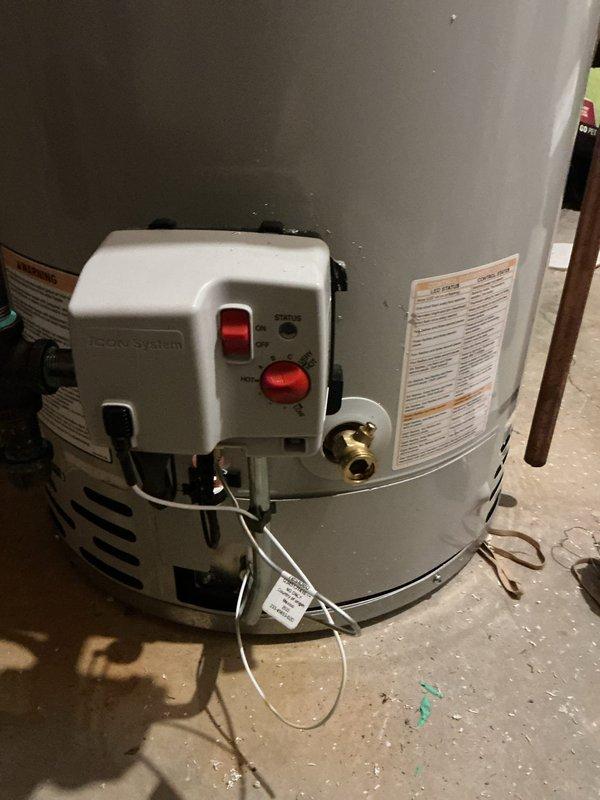 Responded to service call for excessively hot water from tanked water heater unit previously installed by our company. Upon arrival, inspected the water heater's temperature and pressure relief valve, thermostat settings, and gas valve control assembly. Adjusted the temperature control dial on the gas valve to manufacturer-recommended setting of 120°F to resolve overheating issue and prevent scalding hazard. Verified proper operation of all safety controls including the red emergency shut-off button and thermostat calibration. Tested hot water output temperature at fixtures to confirm adjustment brought water temperature within safe and comfortable range for household use.