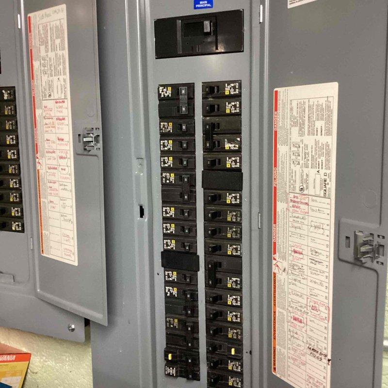 Conducted on-site evaluation for standby generator installation at residential property. Assessed existing electrical panel configuration and capacity, documented current breaker layout and available circuits for generator integration. Created property diagram identifying optimal generator placement location considering setback requirements, side yard clearances, and transfer switch routing to main electrical service panel.