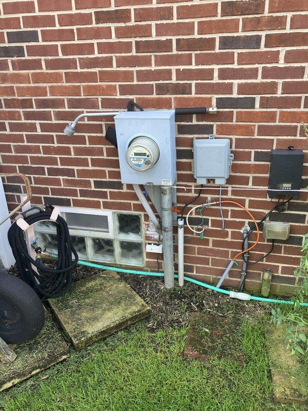 Conducted comprehensive site assessment for whole home generator installation at residential property. Evaluated existing electrical service entrance, metering equipment, and natural gas infrastructure to determine feasibility and requirements for generator system integration. Documented current utility configurations including gas meter location, electrical panel positioning, and available connection points to provide accurate estimate for complete standby generator installation with automatic transfer switch.