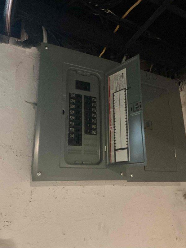 Completed installation of 90,000 BTU high-efficiency furnace with base, raised evaporator coil, and humidifier. Mechanical permit obtained for furnace replacement, ensuring compliance with local building codes. System tested and verified operational, with thermostat properly configured and electrical connections completed at main panel.