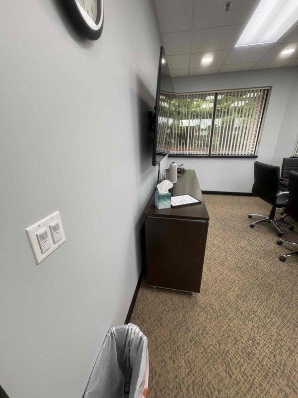 Installed four electrical outlets and occupancy sensors in commercial garage space. Completed electrical rough-in and finish work, mounting devices in accordance with NEC requirements for commercial applications. Sensors configured for automatic lighting control to improve energy efficiency in the facility. All circuits tested and verified operational upon completion.