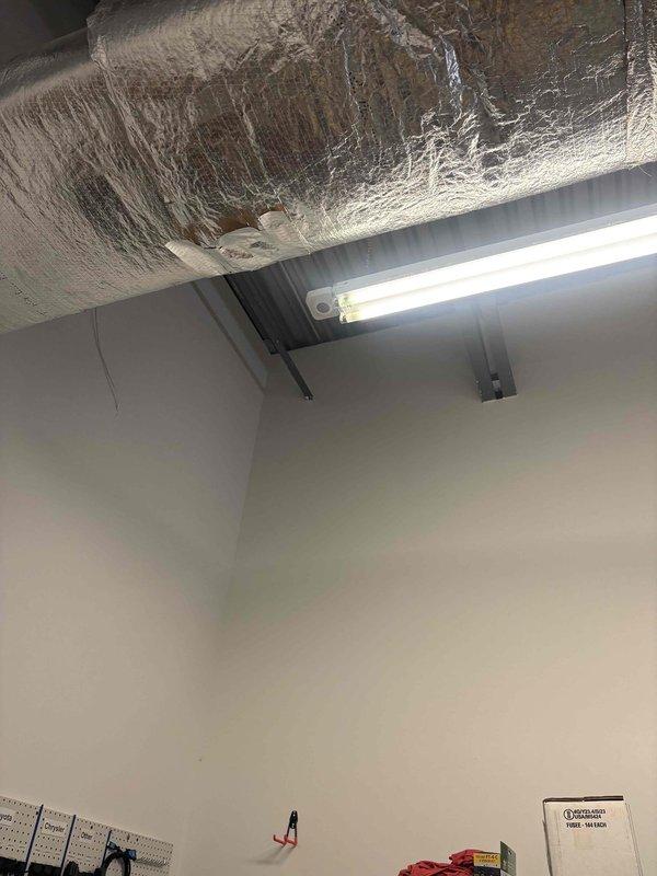 Installed four electrical outlets and occupancy sensors in commercial garage space. Completed electrical rough-in and finish work, mounting devices in accordance with NEC requirements for commercial applications. Sensors configured for automatic lighting control to improve energy efficiency in the facility. All circuits tested and verified operational upon completion.