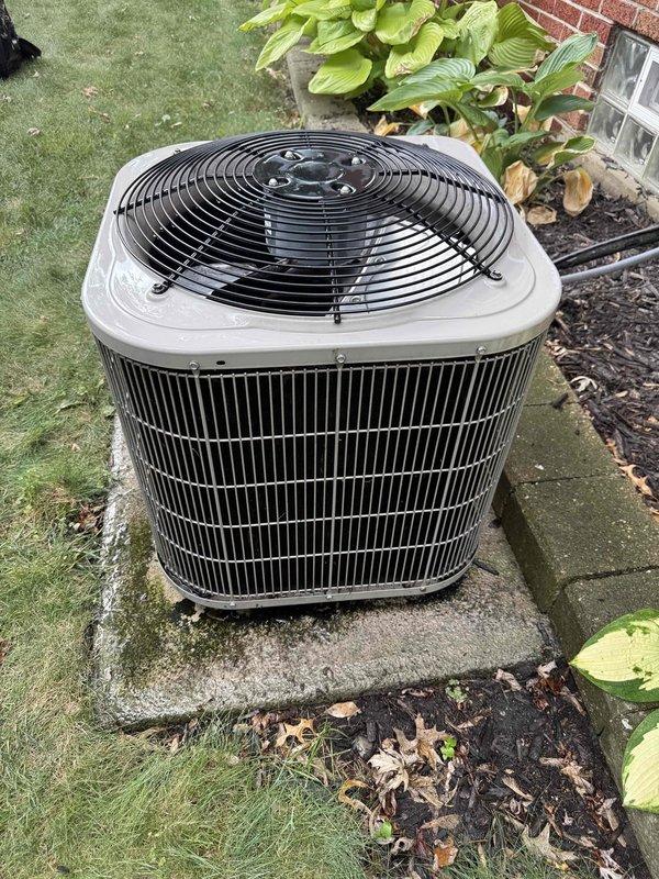 Responded to service call for water leak near basement furnace with visible water accumulation around the forced air unit. Upon inspection, identified the source as condensate drainage issue from the HVAC system. Cleared blocked condensate drain line, verified proper drainage flow, and confirmed outdoor condenser unit was operating correctly with no refrigerant leaks. Tested system operation and ensured all water had been properly removed from around the furnace area to prevent further damage.
