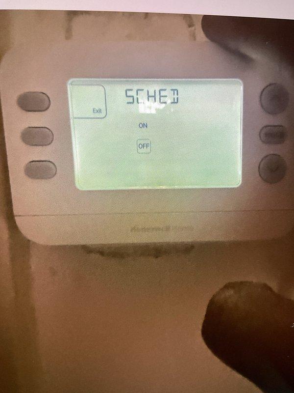 Completed warranty follow-up on recently installed 5-ton air conditioning system with uncased coil located in left side yard. System was experiencing short cycling every 20 minutes and failing to reach setpoint temperature. Verified proper operation of new equipment, confirmed thermostat programming and scheduling functions operating correctly. Measured and documented supply air temperature at 53.5°F, indicating adequate cooling performance. System now maintaining desired temperature without short cycling issues.