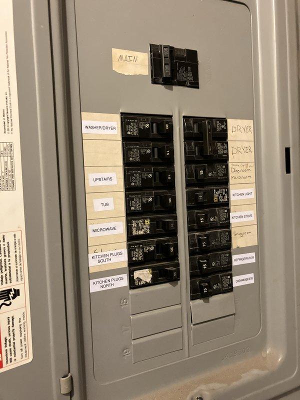 Provided comprehensive HVAC system replacement estimate for air conditioning and natural gas furnace equipment located in kitchen closet. Assessed existing electrical panel capacity and circuit availability to ensure adequate power supply for new equipment installation. Documented current equipment location, access points through ceiling, and existing infrastructure including ductwork and electrical connections to determine optimal replacement configuration and installation requirements.